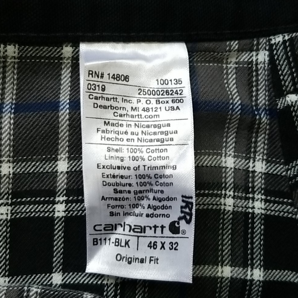 Winter insulated Carhartt 46 X 32 - Picture 2 of 11